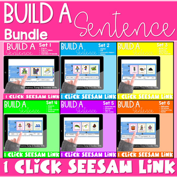 Preview of Build a Sentence Digital Year Long Sentence Building Activities