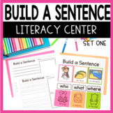 Sentence Building Kindergarten & 1st Grade Writing Center 