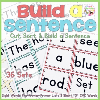 words and punctuations Simple Sentence Building Word Cards 100