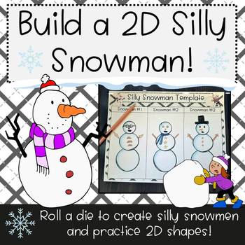Preview of Build a Silly 2D Shape Snowman!