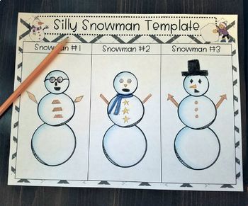 Build a Silly 2D Shape Snowman!