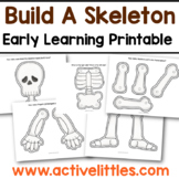 Build a Skeleton Halloween Preschool Activities Printable
