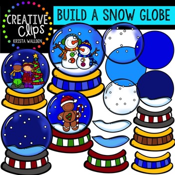 Preview of Build a Snow Globe Clipart {Creative Clips Clipart}