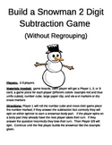 Build a Snowman 2 Digit Subtraction Without Regrouping Games