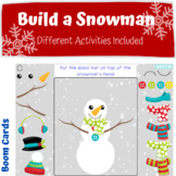Build a  Snowman: 3 Different Activities -BOOM CARDS