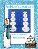 Build a Snowman Addition and Subtraction Craft