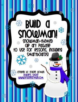 Preview of Build a Snowman Clip Art for Commercial Use