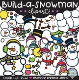 Build a Snowman Clipart {snowman clipart}