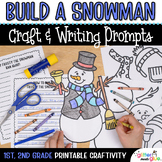 Build a Snowman Craft, Template, & No Prep Winter Writing 