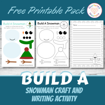 Super Build A Snowman (Printable Cut and Paste Craft) - Nurtured Neurons