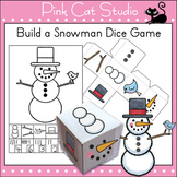 Winter Math Center - Build a Snowman Dice Game