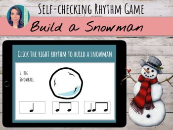Preview of Build a Snowman | Digital Self-Checking (Boom) Rhythm Game