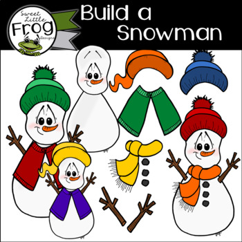 Build a Snowman FREEBIE by Sweet Little Frog Designs | TPT