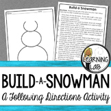 Build a Snowman (Following Directions)