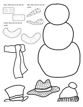 Build a Snowman Glyph Activity by Kristina Cochran | TPT