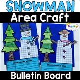 Build a Snowman Math Craft Bulletin Board | Winter Area Pr