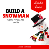 Build a Snowman Melodic Game {La}
