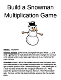 Build a Snowman Multiplication 2 Digit x 2 Digit Game