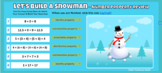 Build a Snowman - Number Properties Review - Google Sheets 