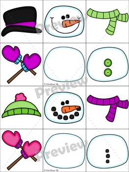 Build a Snowman {open-ended reinforcement game} by Schoolhouse Talk