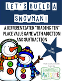 Trading ten place value game - Winter Theme