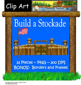 Preview of Build a Stockade Clip Art