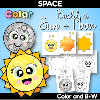Preview of Sun and Moon Craft | Outer Space Activities | Solar Eclipse 2024 Day and Night
