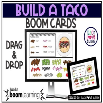 Preview of Build a Taco Boom Cards