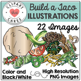 Build a Taco Clipart by Clipart That Cares
