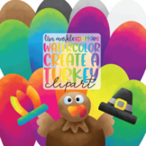 Build a Thanksgiving Turkey Clipart Watercolor