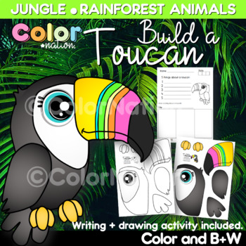 Preview of Toucan Craft | Zoo Animal Craft Activities | Jungle Animal Craft | Summer Craft