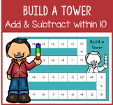 Build a Tower Game - Addition and Subtraction within 10 - 