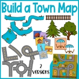 Build a Town Map Clip Art | Reading Map Skills | Roads, Ic
