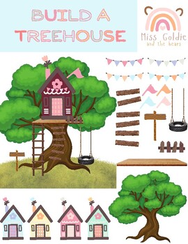 Preview of Build a Treehouse Clip Art