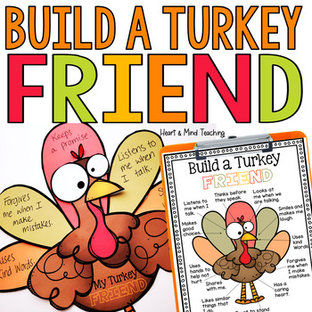 Preview of Build a Turkey Friend activity