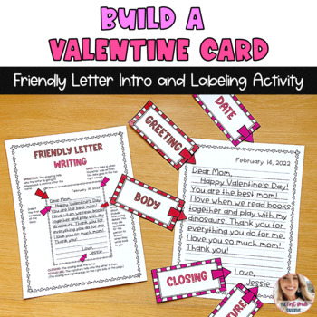 Build a Valentine Card Friendly Letter Writing Activity Center | TpT
