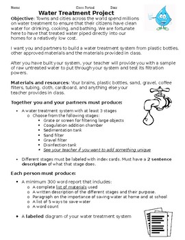 Preview of Build a Water Treatment System Project, Hydrosphere Activity