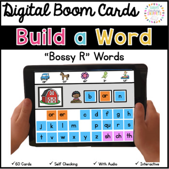 Preview of Word Building DIGITAL Boom Cards: Bossy R