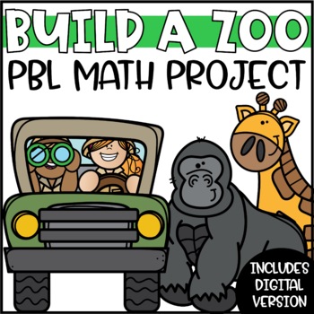 Preview of Build a Zoo Project Based Learning | Real World Math Project PBL