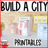 Build a city Printables Black and White and Color