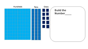 Preview of Build a number using place value