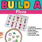 Build a pizza activity for speech therapy