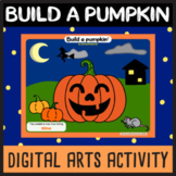 Build a pumpkin Digital Halloween Art Activity for Google Slides