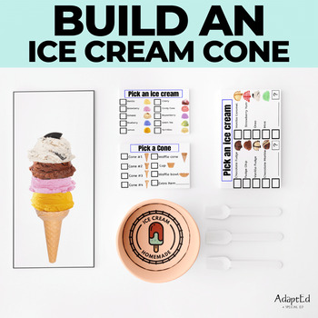 Preview of Build an Ice Cream Cone Following Directions