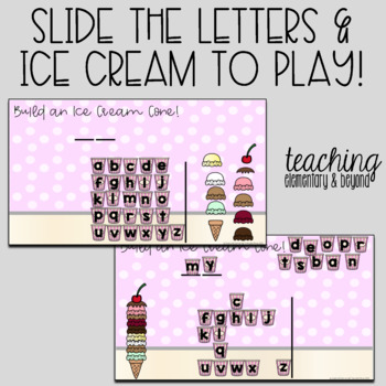 Build an Ice Cream Cone: Mystery Sight Word Hangman Twist | Digital  Literacy