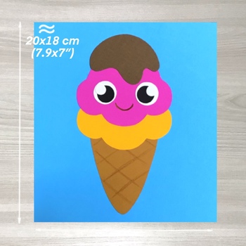 Build an Ice Cream Scoop Cone Popsicle End of Year Craft Beach Day Summer  Craft