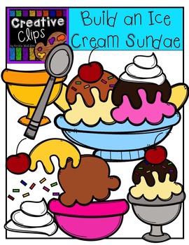 Preview of Build an Ice Cream Sundae {Creative Clips Digital Clipart}