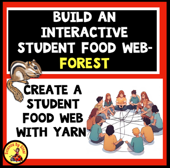 Preview of Build an Interactive STUDENT FOOD WEB!  FOREST Food chain Activity