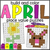 Build and Color Place Value Puzzles April
