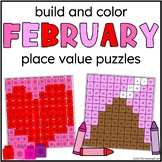 Build and Color Place Value Puzzles February